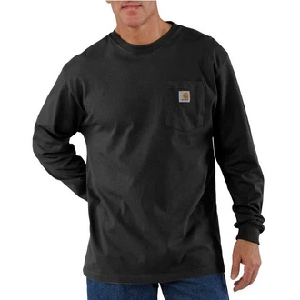 Carhartt Langarmshirt Workwear Pocket blau Carhartt Langarmshirt Workwear Pocket blau