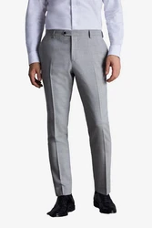 Next Anzughose Slim Fit Signature Tollegno Anzug Grau/Hellgrau