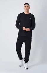 Champion Langarmshirt Crewneck Long Sleeve T-Shirt Schwarz