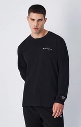 Champion Langarmshirt Crewneck Long Sleeve T-Shirt Schwarz