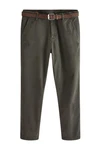 Next Stoffhose Slim Fit Chinohose mit Gürtel 