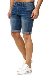Indicode Shorts Kaden Jeans Hellblau/Blau/Dunkelblau