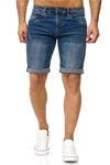 Indicode Shorts Kaden Jeans Hellblau/Blau/Dunkelblau