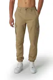 Cargohose Herren, Hose Lang Chino mit Kordelzug
