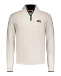 New Zealand Auckland Rundhalspullover Beige/Creme/Weiß/Orange
