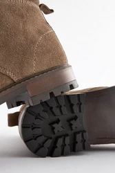 Next Lederstiefel Braun/Beige/Grau/Khaki