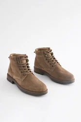 Next Lederstiefel Braun/Beige/Grau/Khaki