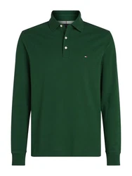Tommy Hilfiger Langarm-Poloshirt 1985 SLIM LS POLO grün