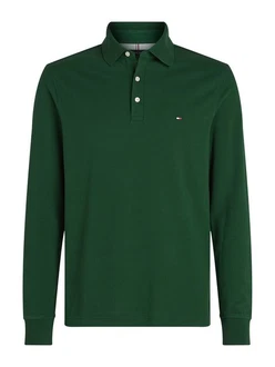 Tommy Hilfiger Langarm-Poloshirt 1985 SLIM LS POLO grün Tommy Hilfiger Langarm-Poloshirt 1985 SLIM LS POLO grün