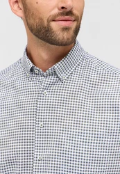 Eterna Kurzarmhemd MODERN FIT EASY IRON Blau/Dunkelblau/Hellblau/Grau/Weiß