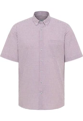 Eterna Kurzarmhemd MODERN FIT EASY IRON Rosa/Lila/Dunkelrot