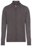 H.I.S Jacquardstrickjacke mit Reißverschluss Dunkelgrau/Hellgrau/Grau