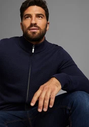 H.I.S Jacquardstrickjacke mit Reißverschluss 