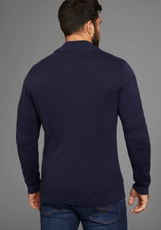 H.I.S Jacquardstrickjacke mit Reißverschluss 