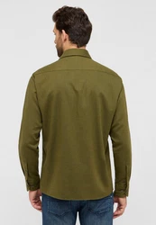 Eterna Langarmhemd COMFORT FIT EASY IRON Dunkelgrün