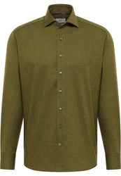 Eterna Langarmhemd COMFORT FIT EASY IRON Dunkelgrün