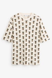 T-Shirt T-Shirt mit Hokusai-Motiv (1-tlg)