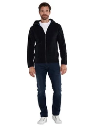 Sweatjacke Sweatjacke mit Kapuze und besonderem Farbeffekt