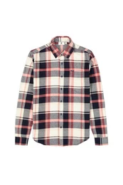 Langarmhemd Kariertes Flanellhemd - Regular Fit