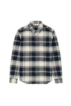 Garcia Langarmhemd Regular Fit Blau/Hellblau/Grau