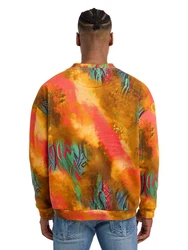 CARLO COLUCCI Sweatshirt Diop Schwarz/Orange/Grau