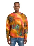 CARLO COLUCCI Sweatshirt Diop Schwarz/Orange/Grau
