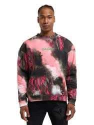 CARLO COLUCCI Sweatshirt Diop Rosa/Schwarz