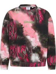 CARLO COLUCCI Sweatshirt Diop Rosa/Schwarz
