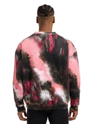 CARLO COLUCCI Sweatshirt Diop Rosa/Schwarz