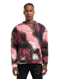CARLO COLUCCI Sweatshirt Diop Rosa/Schwarz