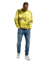 CARLO COLUCCI Sweatshirt Diop Neonfarben/Gelb/Grün