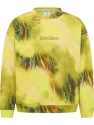 CARLO COLUCCI Sweatshirt Diop Neonfarben/Gelb/Grün