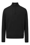 JOOP! Strickpullover DAVIDE Regular Fit Schwarz/Dunkelgrau