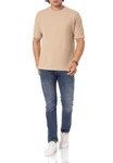RedBridge T-Shirt Herren Basic Ziernaht Rot