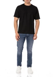 RedBridge T-Shirt Herren Basic Ziernaht Rot