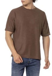 RedBridge T-Shirt Herren Basic Ziernaht Rot