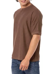 RedBridge T-Shirt Herren Basic Ziernaht Rot