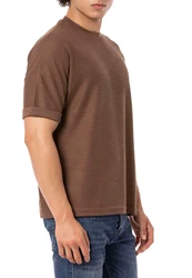 RedBridge T-Shirt Herren Basic Ziernaht Rot