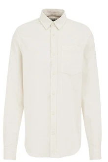 WE Fashion Businesshemd Weiß/Khaki/Beige/Creme
