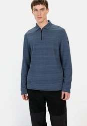 camel active Poloshirt mit Cooling Effekt Blau/Dunkelblau/Hellblau