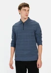 camel active Poloshirt mit Cooling Effekt Blau/Dunkelblau/Hellblau