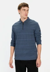camel active Poloshirt mit Cooling Effekt Blau/Dunkelblau/Hellblau