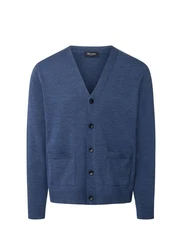 MAERZ Muenchen Strickjacke STRICK CARDIGAN 1/1 ARM Blau/Dunkelblau/Hellblau
