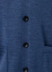 MAERZ Muenchen Strickjacke STRICK CARDIGAN 1/1 ARM Blau/Dunkelblau/Hellblau
