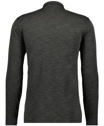 RAGMAN Langarm Poloshirt Softknit Dunkelgrau/Dunkelgrün/Grau/Schwarz