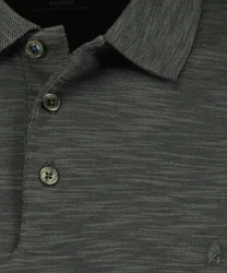 RAGMAN Langarm Poloshirt Softknit Dunkelgrau/Dunkelgrün/Grau/Schwarz
