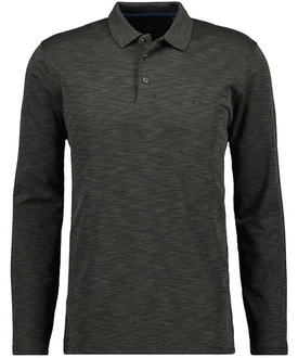 RAGMAN Langarm Poloshirt Softknit Dunkelgrau/Dunkelgrün/Grau/Schwarz