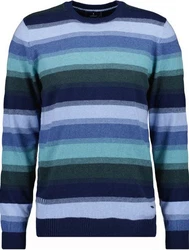 RAGMAN V-Ausschnitt Pullover gestreift