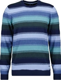 V-Ausschnitt-Pullover gestreift