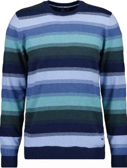 RAGMAN V-Ausschnitt Pullover gestreift